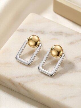 Banana Republic Geometric Stud Earrings Convertible! Old Money Luxury